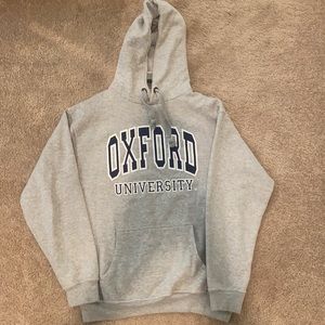 Unisex Oxford University Gray Hoodie
